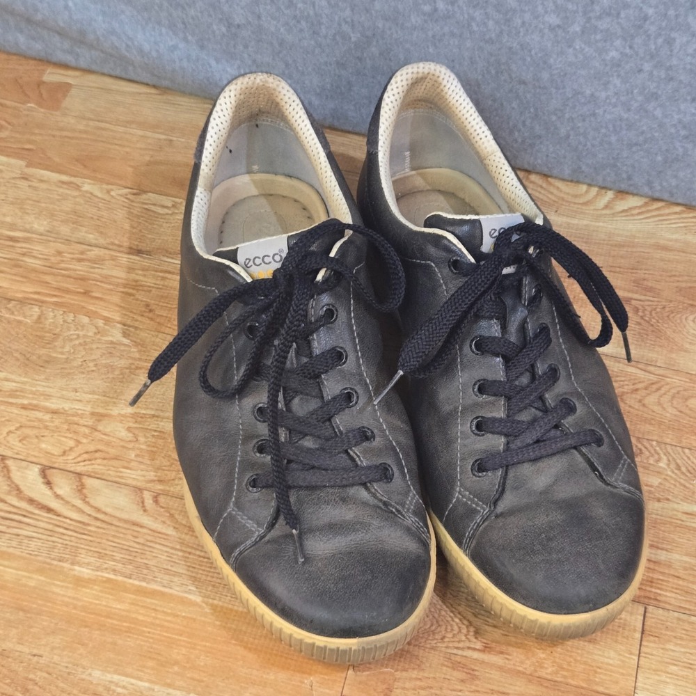 Ecco Biom Yak Leather Soft Spike Golf Walking Shoes Brown Size EU 45 US 11, 11.5